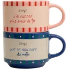 Tazas apilables 370ml Sr. Wonderful - Pack de 2 unidades