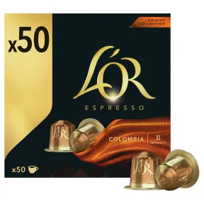 Cápsulas L'OR Espresso Colombia: 50 cápsulas 100% arábica