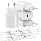 Cargadores USB-C 20W (Pack de 4) con Cable - Reacondicionados