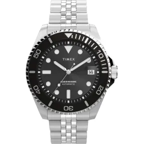 Reloj Timex Harborside Coast 40 mm Plateado y Negro
