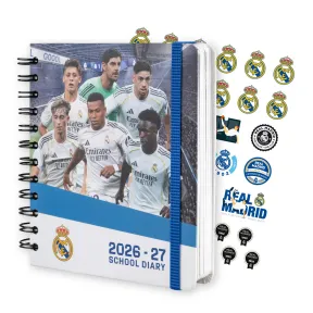 Agenda escolar Real Madrid 2026-2027 para niños primaria