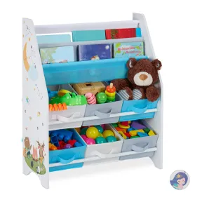 Librería Infantil con 6 Cajas y 2 Balas de Tela