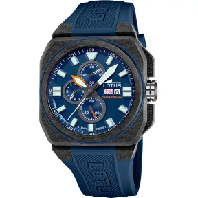 Reloj deportivo Lotus Chrono con fibra de carbono.