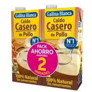 Caldo de Pollo Casero 100% Natural GALLINA BLANCA (6 unidades)