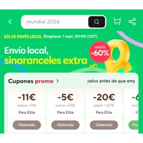Envío local: Nuevos cupones de AliExpress