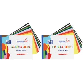 Bloc de 10 Hojas de Cartulina de Colores Oxford 170gr