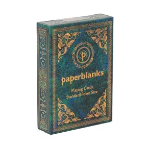 Crónicas Turquesas Paperblanks: Juego de 54 cartas de póker