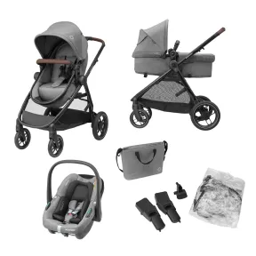 Cochecito 3 Piezas Maxi-Cosi Zelia S, Plegable y Compacto
