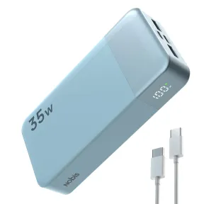 Power Bank Nobis 20000mAh 35W | Pantalla Digital y Carga Rápida
