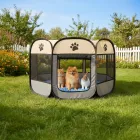 Parque Plegable Multicolor para Cachorros, 58x91 cm