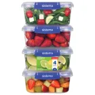 Recipientes herméticos KLIP IT PLUS, juego de 4, 1 L.