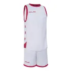 Equipación blanca y roja de baloncesto Vitoria (más colores)