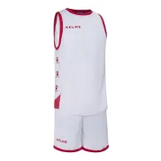Equipación blanca y roja de baloncesto Vitoria (más colores)