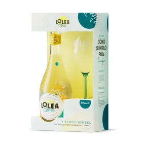 Pack Spritz Citrus 75 cl con Gas + Copa Regalo LOLEA