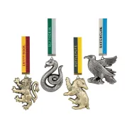 Decoración de Pared de Harry Potter: 4 Medallas de Hogwarts
