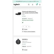 Miniroll altavoz + Logitech z906: Sonido envolvente.