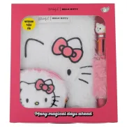 Hello Kitty - Set de libreta A5, monedero y boli peluche