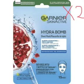 Mascarilla HydraBomb Garnier: Hidratación en 15 Minutos