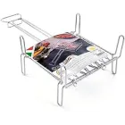 Parrilla de Acero Inoxidable 20 x 20 cm con Pies