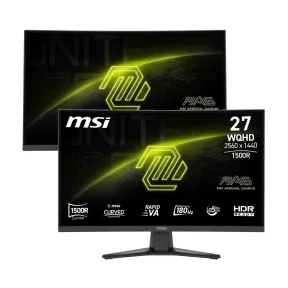 Pack de 2 Monitores Gaming MSI MAG 275CQF E18 + Regalos