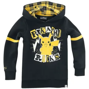 Suéter con Capucha Pokémon Pikachu Negro y Amarillo para Niños