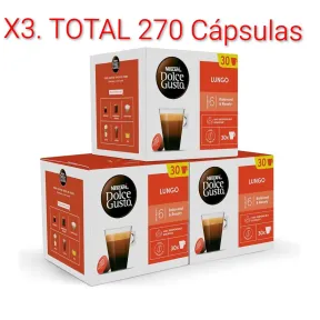 Cápsulas NESCAFÉ Dolce Gusto Lungo, 90 unidades, Intensidad 6