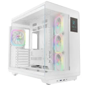Caja ATX Mars Gaming MC-REVPROW con Pantalla LCD ARGB Blanca