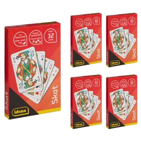 Juego de Skat Idena - Mano Francesa, 5 Piezas, 3-4 Jugadores