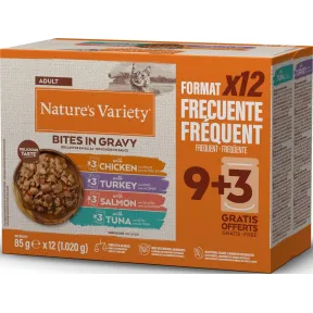 Comida Húmeda para Gatos 2x Nature's Variety 85g (24 bolsitas)