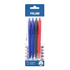 Paquete de 3 bolígrafos P1 Touch, 2 azules y 1 rojo