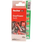 Tacos para pared multimaterial Fischer Duopower 5x25-45U