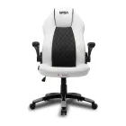 Silla Nasa Voyager blanca y negra para gaming