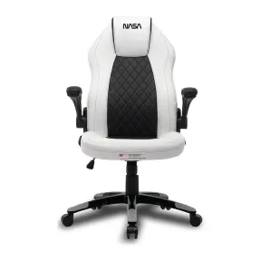 Silla Nasa Voyager blanca y negra para gaming