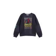 Sudadera azul oscuro Spiderman para niño - Desigual.