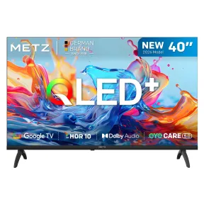 Smart TV 40” QLED Metz: HDR10, Dolby Audio, Chromecast