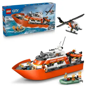 Barco y Helicóptero de Rescate de Guardacostas LEGO City 60504