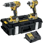 Set DEWALT 18V XR: Taladro, Impacto, 2 Baterías 5.0Ah