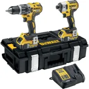 Set DEWALT 18V XR: Taladro, Impacto, 2 Baterías 5.0Ah