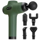 Pistola de masaje Sportinator verde con accesorios incluidos