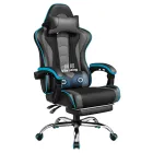 Silla Gaming Ergonómica con Masajeador y Reposapiés Ajustable