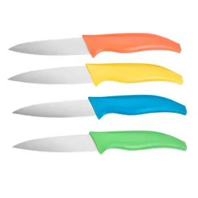 Cuchillos de pelar y cortar verduras, set ergonómico 4 unidades