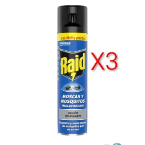 Insecticida aerosol X3 contra Moscas y Mosquitos 400ml