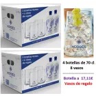 Nordés Premium Ginebra | 4 botellas de 70 cl + 8 vasos | 17.11€