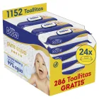 Toallitas Pure Aqua Dodot para Bebé (1152 Uds, 24 Packs)