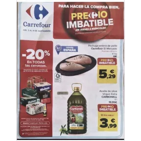 Imbatible Precio Folleto: 3 al 9 de Septiembre