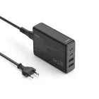 Cargador 65W GaN Hama 00201979 con USB-C y USB-A Negro