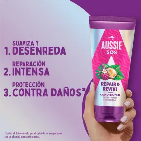 Acondicionador Aussie SOS Repair para Pelo Dañado, 200ml