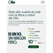 Olin 600mb simétricos de fibra óptica