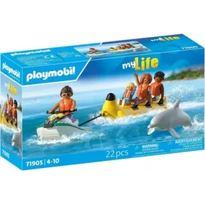 Paseo en bote banana de Playmobil