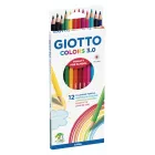 Lápices de Color Giotto Colors 3.0 - Estuche 12 Piezas